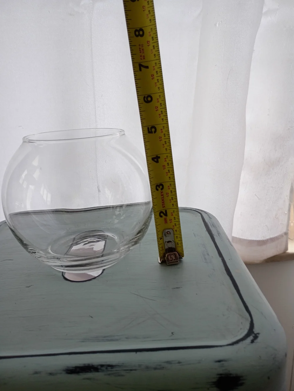 Clear Glass Bubble Bowl Vase Round Table Decor Centerpiece 5